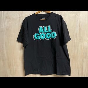 “All Good” branded mens XL t-shirt